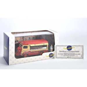 1/43 Citroen Type H Boucher Charcutier 1966 красный с бежевым