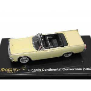 1/87 Lincoln Continental Convertible 1963 желтый
