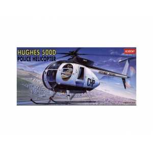 1/48 Вертолет Hughes 500D Police (Хьюз 500Д Полиция) с мотоциклом