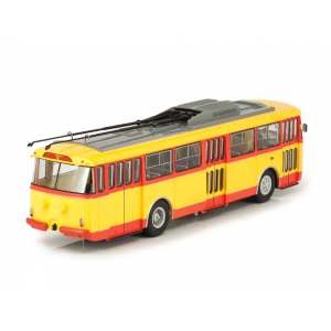 1/43 Троллейбус Skoda-9TR красно-жёлтый