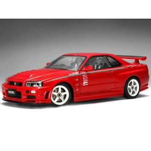 1/18 NISSAN SKYLINE GT-R (R34) NISMO R-TUNE VERSION (ACTIVE RED)(UPGRADED) 2000