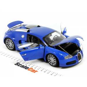1/18 Bugatti VEYRON 2010 BLUE METALLIC & BLACK METALLLIC