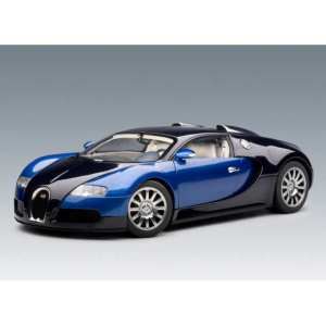 1/18 Bugatti EB 16.4 VEYRON PRODUCTION CAR 2005 (BLACK BLUE METALLIC / BLUE METALLIC)