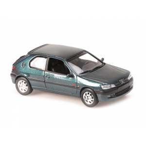 1/43 Peugeot 306 1998 зеленый металлик