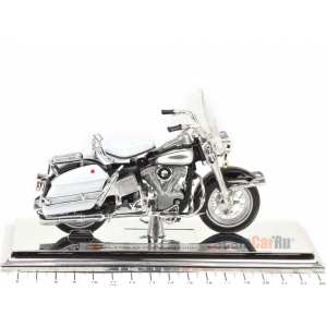 1/18 Harley-Davidson FLH Electra Glide 1966 белый с черным