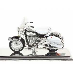 1/18 Harley-Davidson FLH Electra Glide 1966 белый с черным