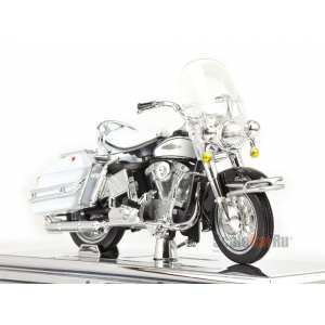 1/18 Harley-Davidson FLH Electra Glide 1966 белый с черным