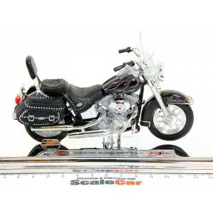 1/18 Мотоцикл Harley-Davidson FLSTC Heritage Softail Classic 2002 черный