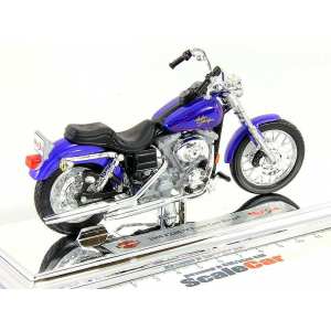 1/18 Мотоцикл Harley-Davidson FXDL Dyna Low Rider 2000 синий мет.
