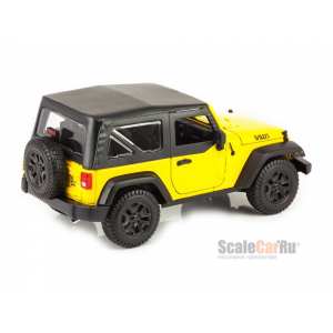 1/18 Jeep Wrangler 3d 2014 с тентом желтый