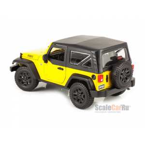 1/18 Jeep Wrangler 3d 2014 с тентом желтый