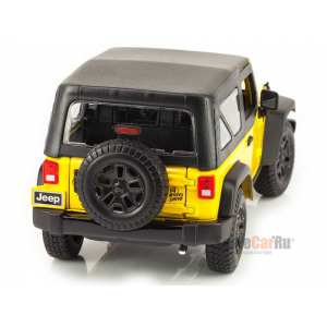 1/18 Jeep Wrangler 3d 2014 с тентом желтый