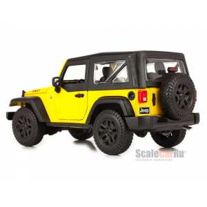 1/18 Jeep Wrangler 3d 2014 с тентом желтый