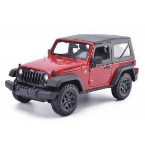 1/18 Jeep Wrangler 3d 2014 с тентом красный