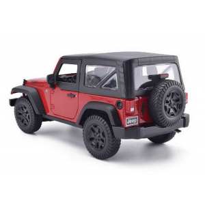 1/18 Jeep Wrangler 3d 2014 с тентом красный