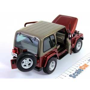 1/18 Jeep Wrangler Sahara красный