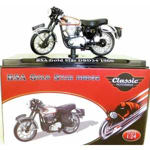 1/24 мотоцикл BSA Gold Star DBD34 1960 черный