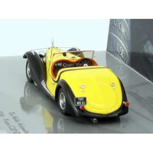 1/43 Voisin C27 Grand Sport Cabriolet 1934 желтый с черным