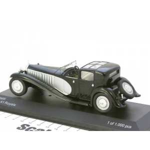 1/43 Bugatti Type 41 Royale 1928 черный с серебристым