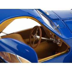 1/18 Bugatti Atlantic 57S 1936 синий с синими спицованными колесами