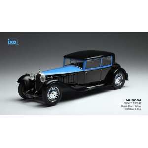 1/43 Bugatti Type 41 Royale Coach Kellner 1932 черный с синим