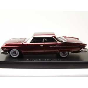 1/43 Dodge Dart Phoenix Sedan (4 двери) 1961 бордовый металлик