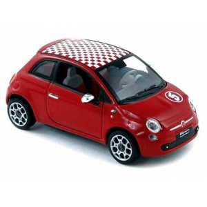 1/43 Fiat 500 red tuning 2007