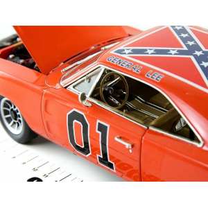 1/18 Dodge Charger 1969 Dukes of Hazard General Lee, orange Генерал Ли из к/ф Придурки из Хазарда, оранжевый