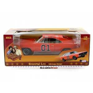 1/18 Dodge Charger 1969 Dukes of Hazard General Lee, orange Генерал Ли из к/ф Придурки из Хазарда, оранжевый