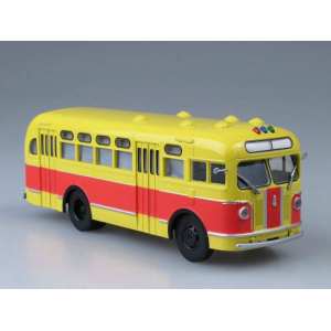 1/43 Автобус ЗИС-155 красно-желтый со шторками на окнах