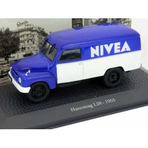 1/43 HANOMAG L28 NIVEA (фургон) 1953 синий/белый
