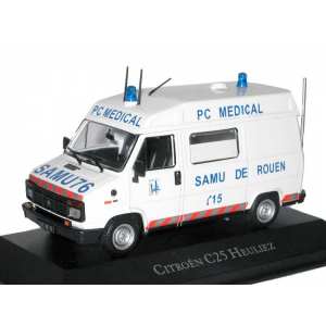 1/43 Citroen C25 Heuliez SAMU 76 PC Medical Ambulance (скорая медицинская помощь) 1984
