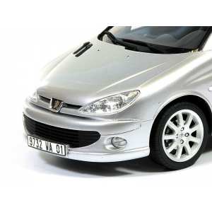 1/18 Peugeot 206 GT серебристый мет.