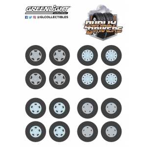 1/64 набор Wheel & Tire Packs Series 3 4 комплекта колес Dually Drivers