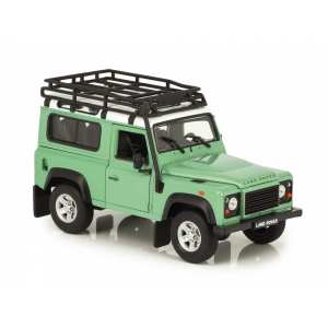 1/24 Land Rover Defender Off Road с верхним багажником, зеленый с белым