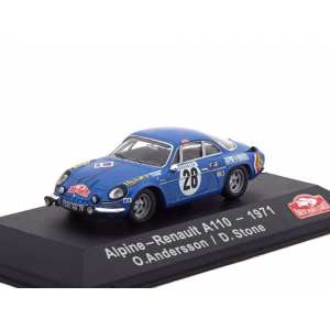 1/43 Alpine Renault A110 26 O.Andersson/D.Stone Winner Rally Monte Carlo 1971