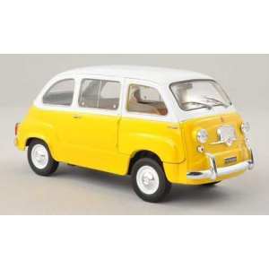 1/24 FIAT 600 Multipla 1960 Yellow/White