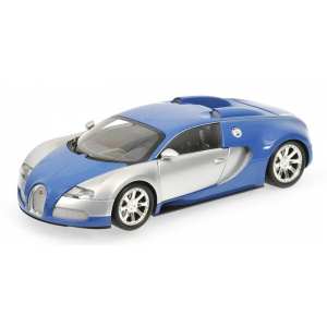 1/18 Bugatti VEYRON EDITION CENTENAIRE - 2009 - CHROME/BLUE