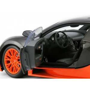 1/18 Bugatti Veyron Super Sport 2010 карбон/оранжевый, мировой рекорд скорости