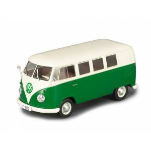 1/24 Volkswagen Trasporter Type 1 1960 зеленый с белым