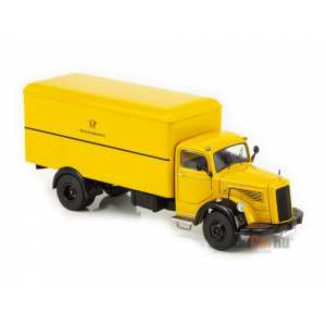 1/43 Mercedes-Benz L6600 фургон Deutsche Post желтый