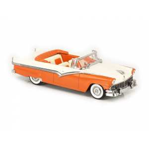 1/43 Ford Fairlane convertible 1956 оранжевый/белый