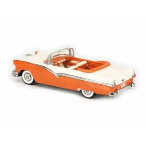 1/43 Ford Fairlane convertible 1956 оранжевый/белый