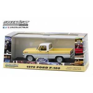 1/43 Ford F-100 пикап 1970 желтый с белым