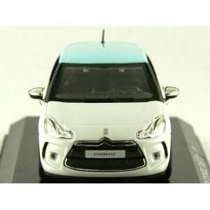 1/43 Citroen DS3 2010 White with blue boticcelli roof