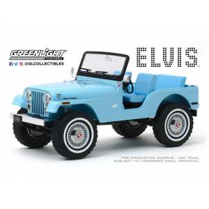 1/18 JEEP CJ-5 4х4 Elvis Presley 1954 Sierra Blue (голубой)