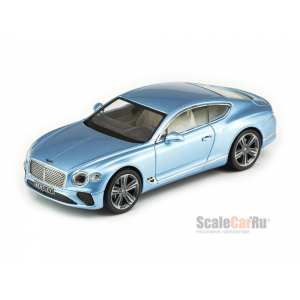 1/43 Bentley Continental GT 2018 серебристо-голубой металлик