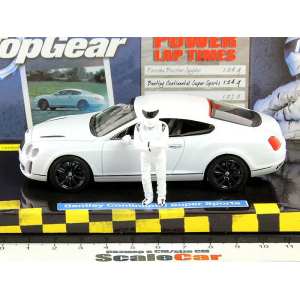 1/43 Bentley CONTINENTAL SUPERTSPORTS - 2009 - SATIN WHITE TOP GEAR