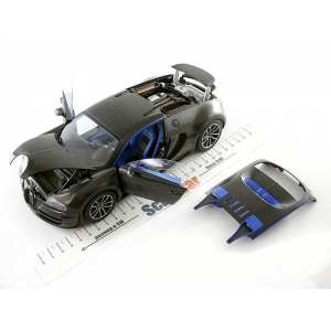 1/18 Bugatti Veyron 16.4 Super Sport, Edition Merveilleux Simon (carbon black / light blue inter.)