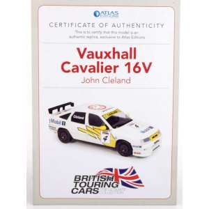 1/43 Vauxhall Cavalier 16V 4 John Cleland Vauxhall Sport BTCC чемпион 1995